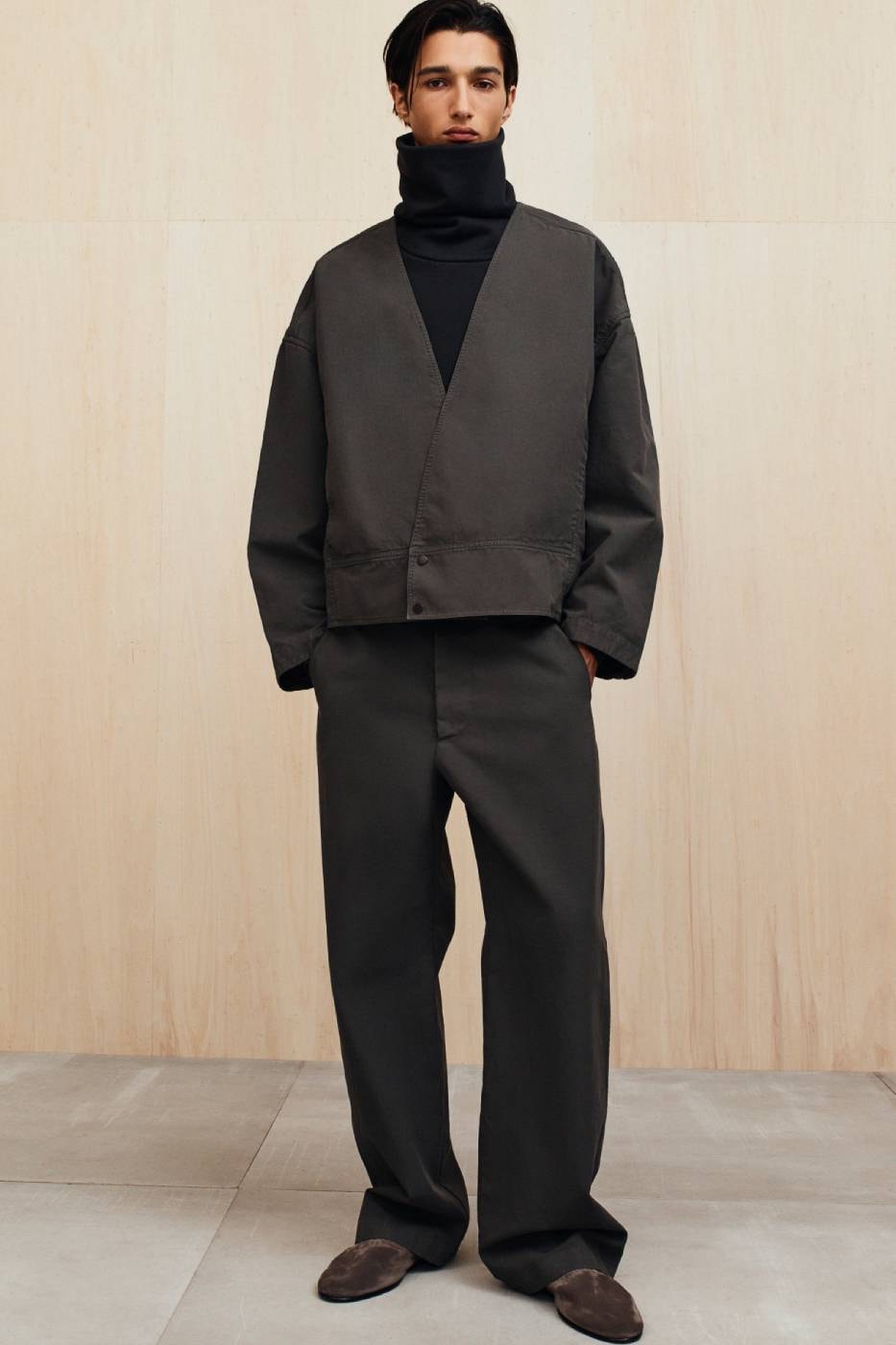 Fear of God Presents Collection Nine of Menswear Jerry Lorenzo suiting tailoring muted color tones black beige tan baseball apparel