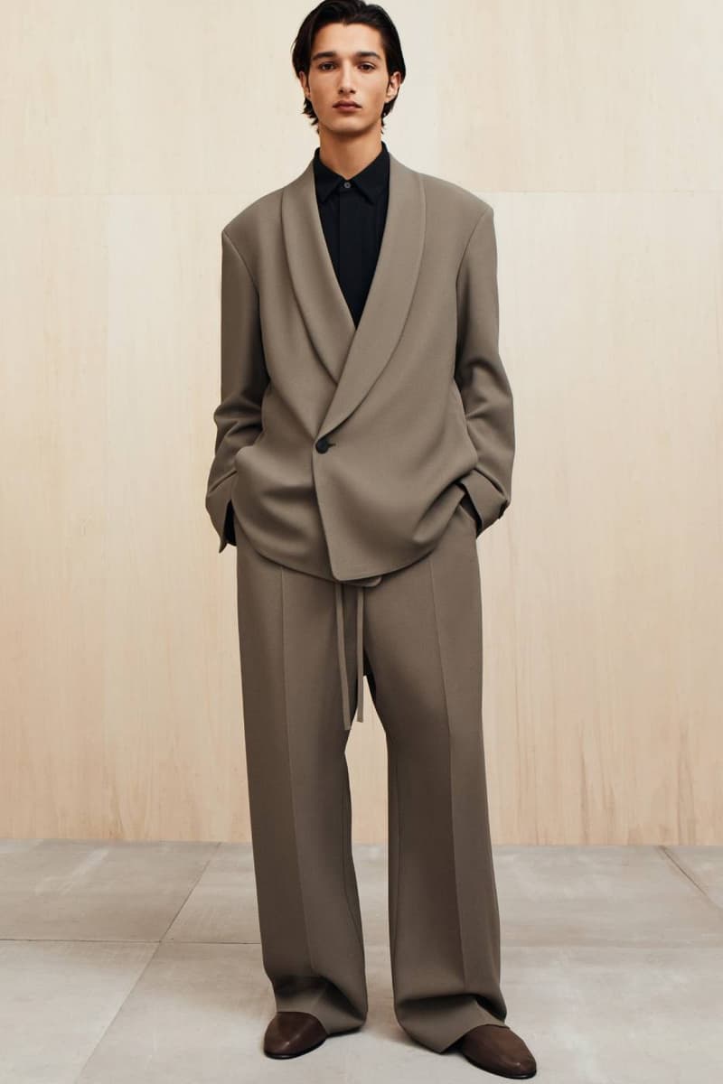 Fear of God Presents Collection Nine of Menswear Jerry Lorenzo suiting tailoring muted color tones black beige tan baseball apparel