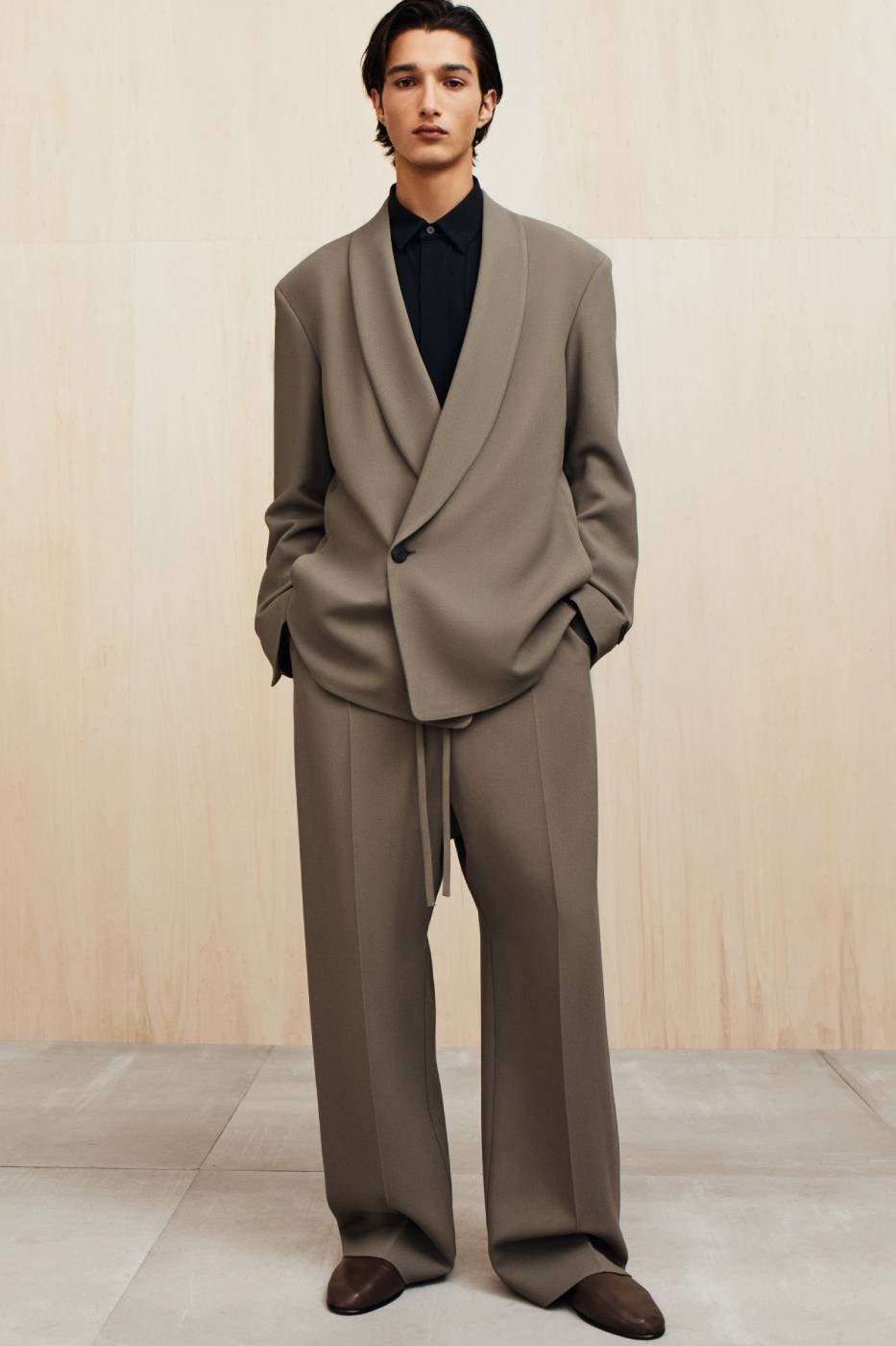 Fear of God Presents Collection Nine of Menswear Jerry Lorenzo suiting tailoring muted color tones black beige tan baseball apparel