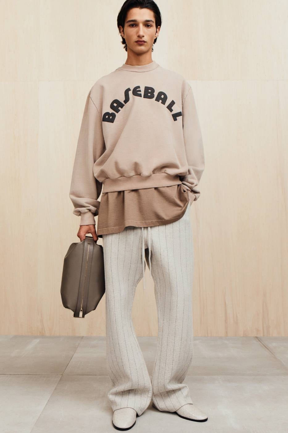Fear of God Presents Collection Nine of Menswear Jerry Lorenzo suiting tailoring muted color tones black beige tan baseball apparel