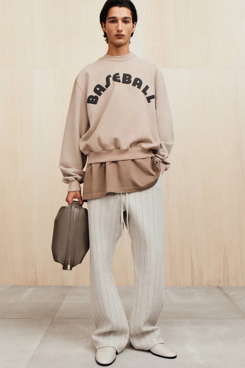 Fear of God Presents Collection Nine of Menswear Jerry Lorenzo suiting tailoring muted color tones black beige tan baseball apparel