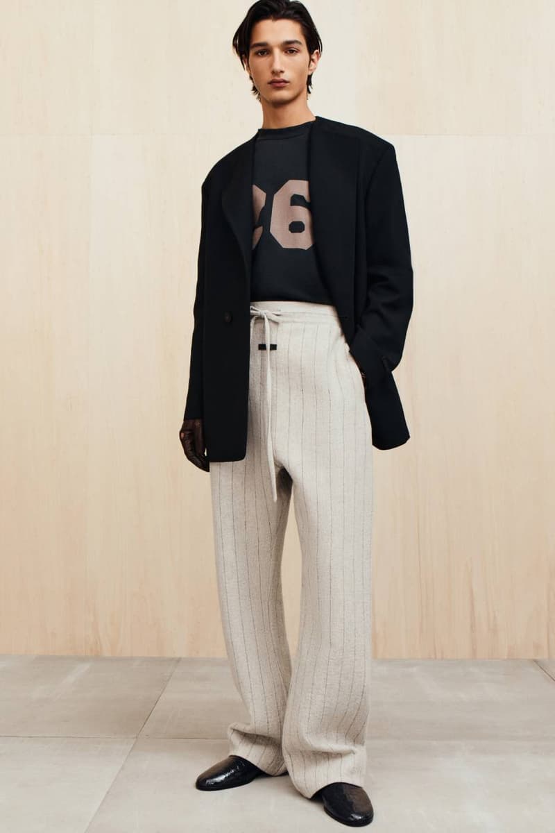 Fear of God Presents Collection Nine of Menswear Jerry Lorenzo suiting tailoring muted color tones black beige tan baseball apparel