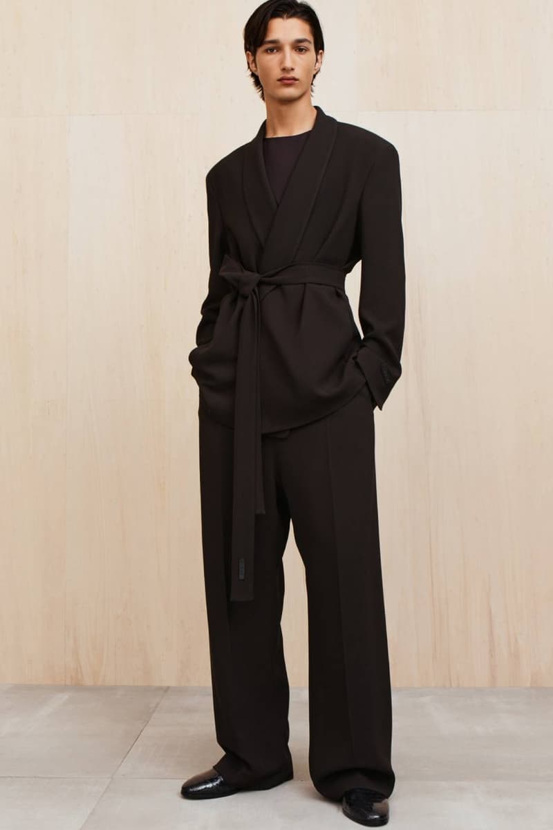 Fear of God Presents Collection Nine of Menswear Jerry Lorenzo suiting tailoring muted color tones black beige tan baseball apparel