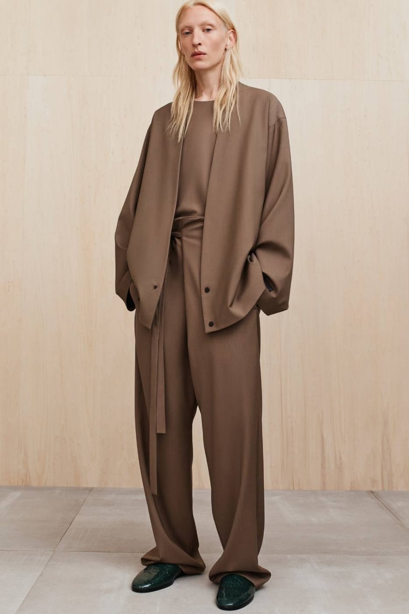 Fear of God Presents Collection Nine of Menswear Jerry Lorenzo suiting tailoring muted color tones black beige tan baseball apparel