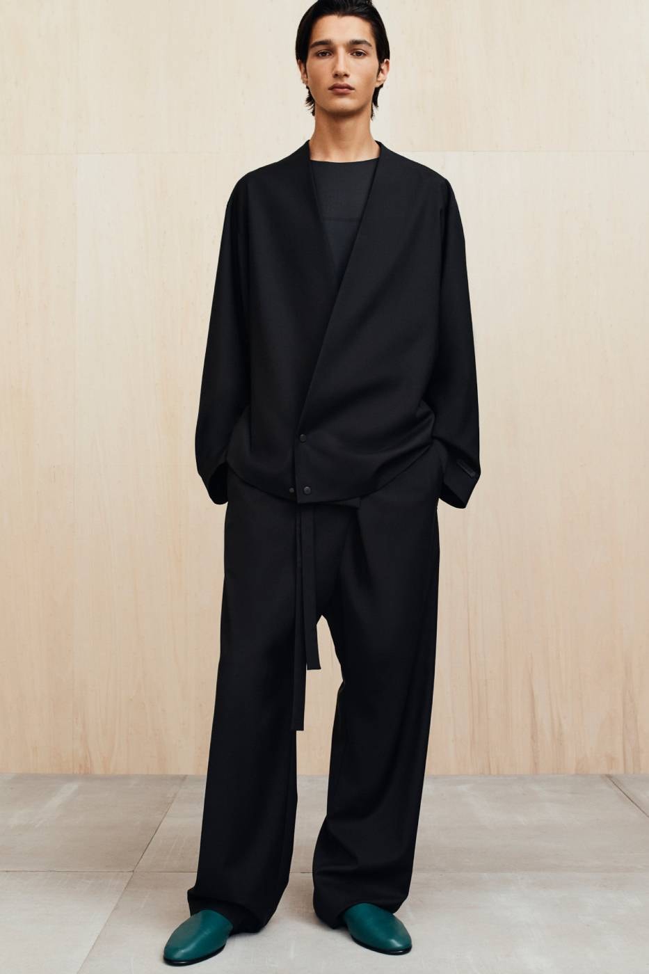 Fear of God Presents Collection Nine of Menswear Jerry Lorenzo suiting tailoring muted color tones black beige tan baseball apparel