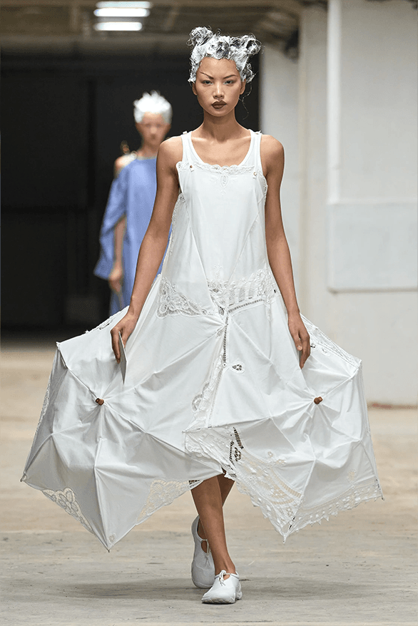 Junya Watanabe Spring Summer 2026 Paris Fashion Week womenswear runway show Stüssy collaboration