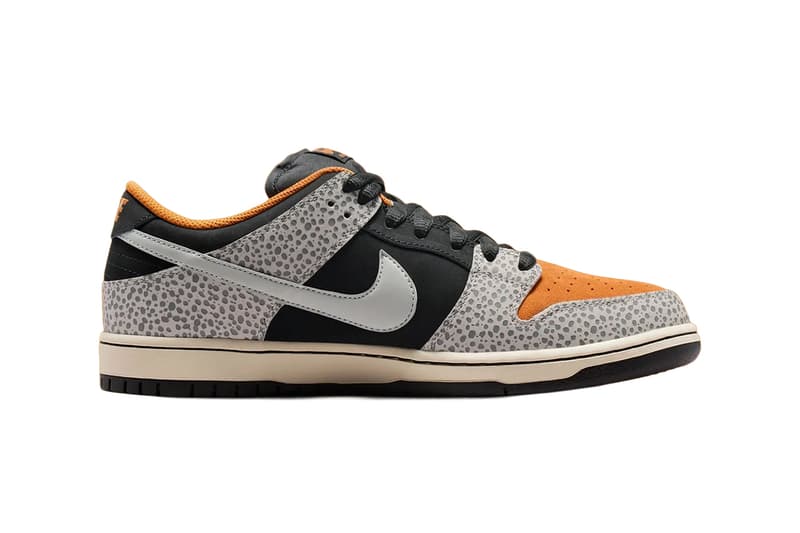 Nike SB Dunk Low Cobblestone FZ1233-001 Release Info elephant print orange black sail Cobblestone/Black-Monarch-Cobblestone sneakers shoes low top