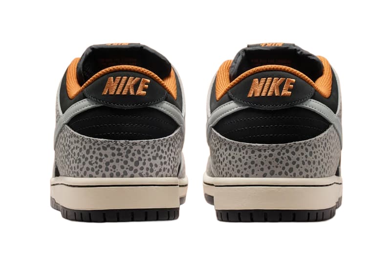 Nike SB Dunk Low Cobblestone FZ1233-001 Release Info elephant print orange black sail Cobblestone/Black-Monarch-Cobblestone sneakers shoes low top
