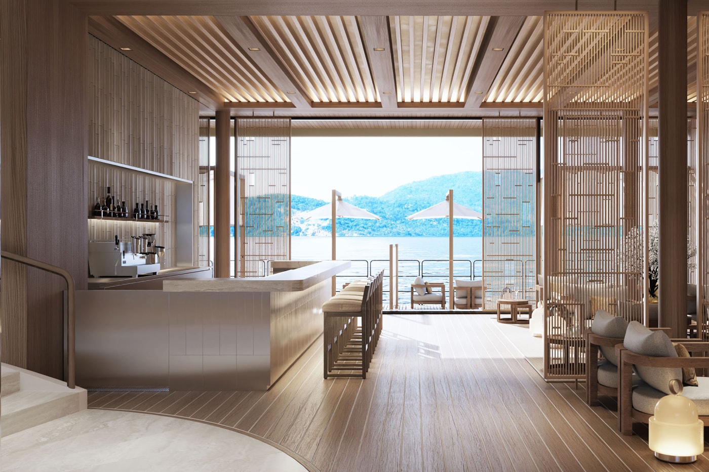Aman’s Floating Sanctuary “Amangati” Sets Sail in Spring 2027 47 private suits yacht aman at sea boat luxury living mediterranean greek isles