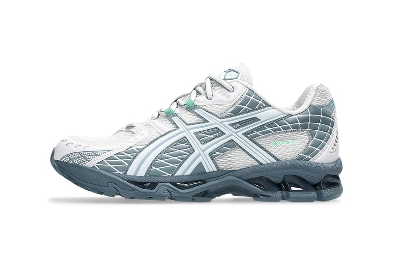 Official Look at the ASICS GEL-NIMBUS 10.1 GORE-TEX "White/Fjord Grey" 1203A760-100