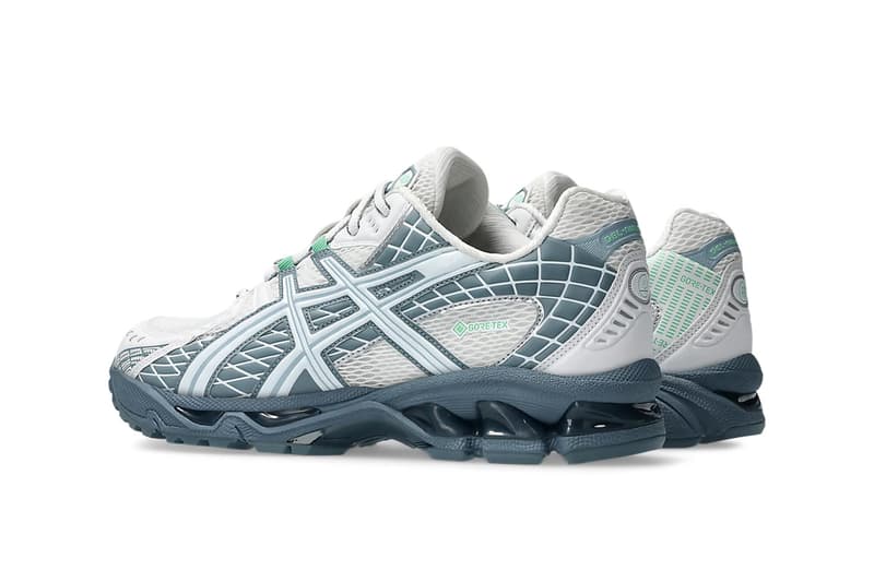 Official Look at the ASICS GEL-NIMBUS 10.1 GORE-TEX "White/Fjord Grey" 1203A760-100