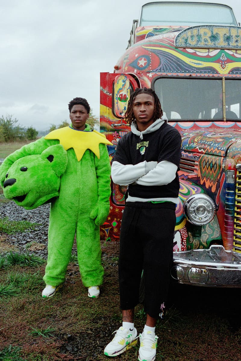 Grateful Dead x University of Oregon x Nike Air Max 90 "Grateful Ducks" IM2511-100 Sail/Yellow Strike-Green Shock