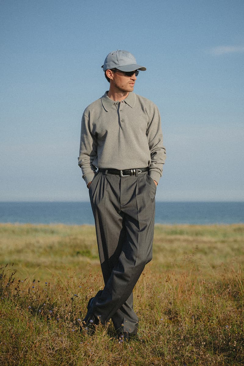 late nine golf apparel brand profile introduction collection sweden minimal scandinavian style polo pants trouser vest sweater knitwear hat