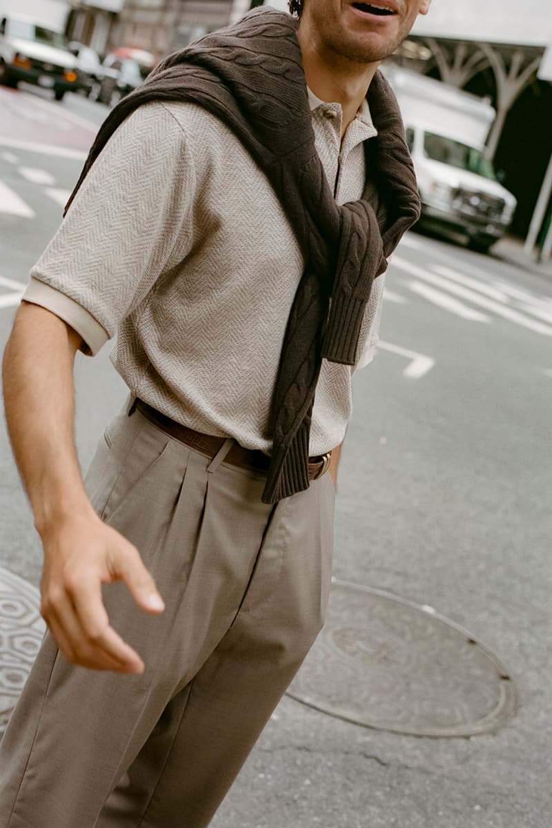 late nine golf apparel brand profile introduction collection sweden minimal scandinavian style polo pants trouser vest sweater knitwear hat