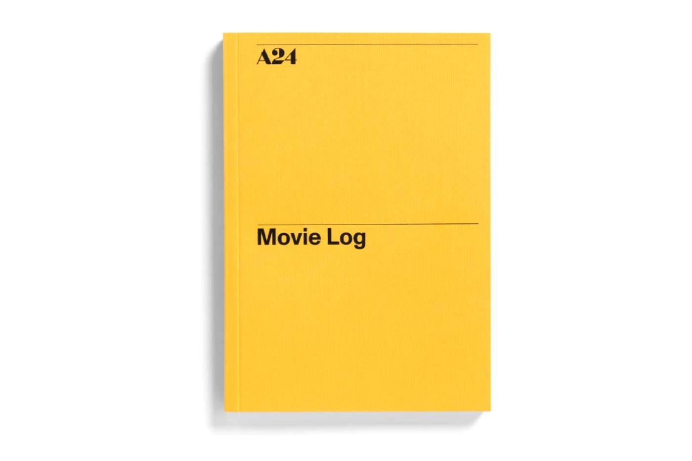 A24 Movie Log Notebook Release Info