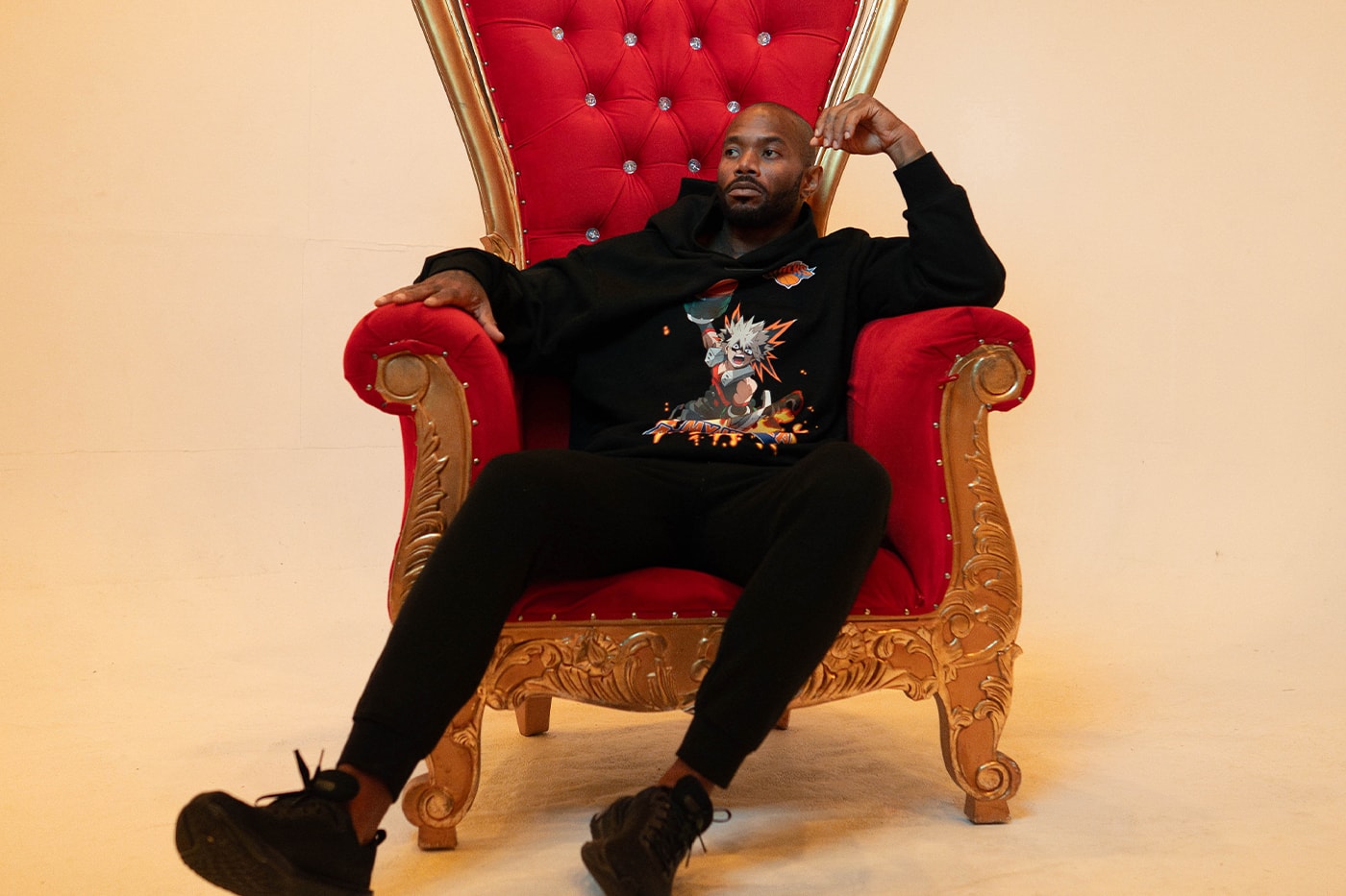 'My Hero Academia' and the NBA Team Up for Second Collaboration Collection Izuku Midoriya - Boston Celtics  Katsuki Bakugo - New York Knicks  Ochaco Uraraka - Miami Heat  Shoto Todoroki - Philadelphia 76ers  Eijiro Kirishima - Chicago Bulls  Endeavor - Golden State Warriors  Mirko - Los Angeles Lakers nbalab hyperfly crunchyroll