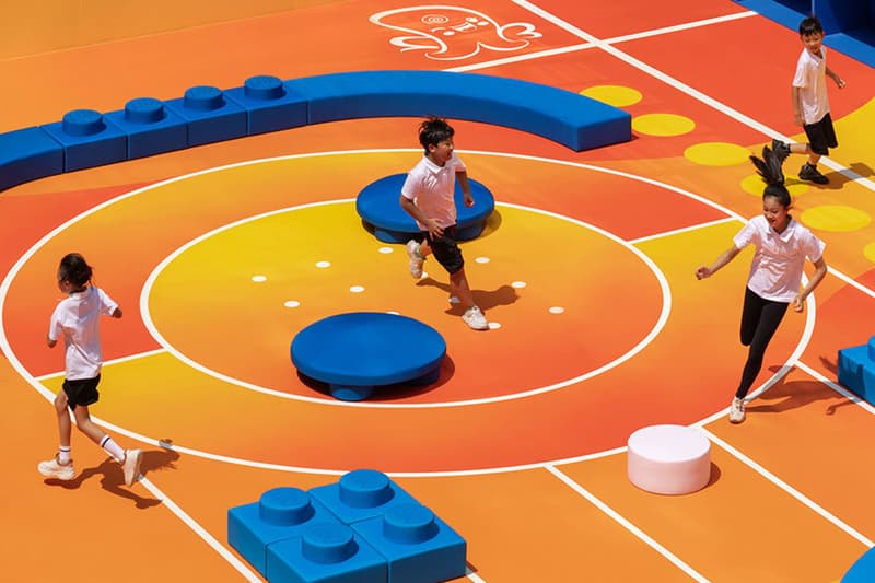 Nike and LEGO Remake Shanghai Playground with Modular Design baoshan no. 2 central primary ola shanghai design revolutionary sports movement collaboration