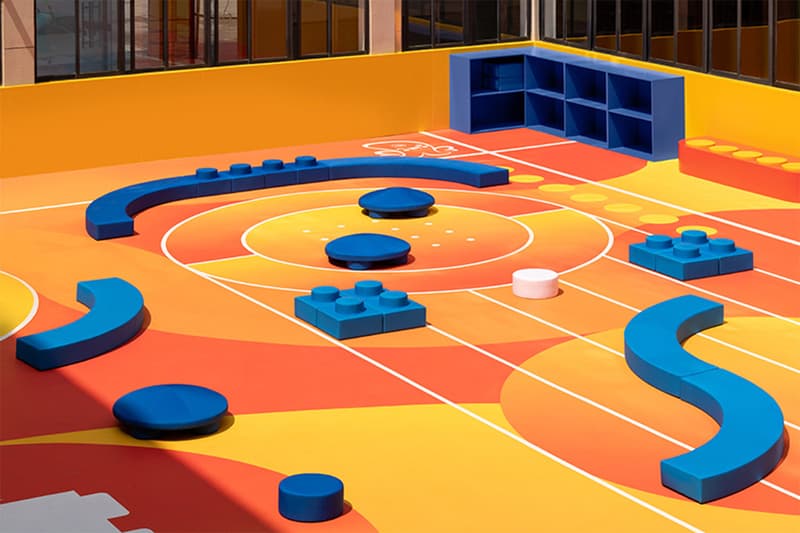 Nike and LEGO Remake Shanghai Playground with Modular Design baoshan no. 2 central primary ola shanghai design revolutionary sports movement collaboration