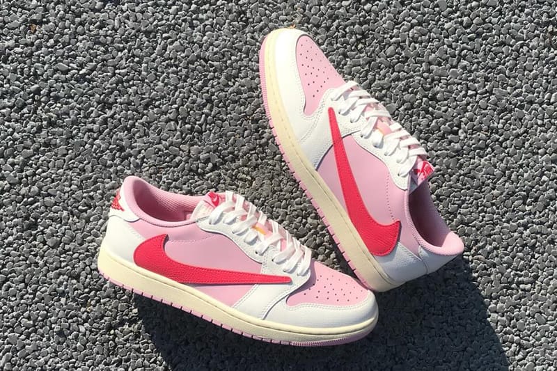 travis scott fragment pink laces