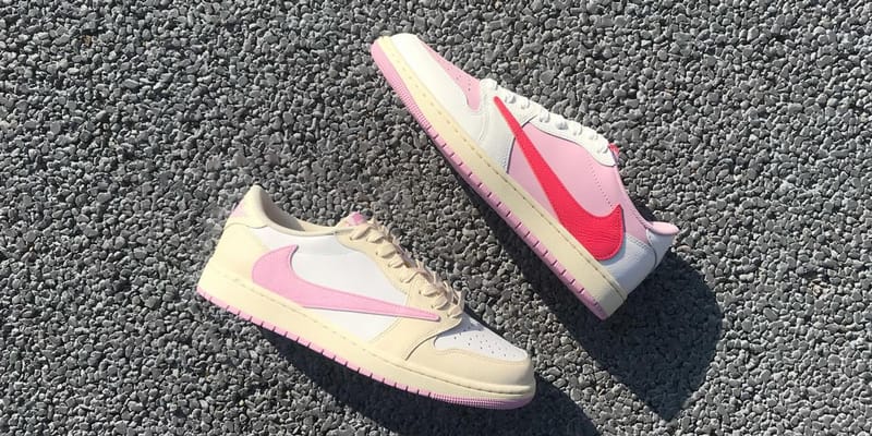 travis scott jordan 1 low pink