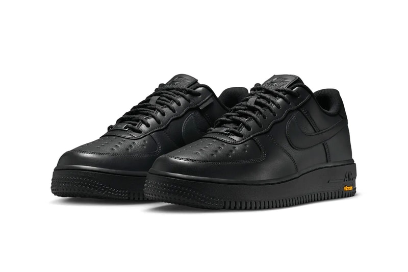 Official Look at the Vibram x Nike Air Force 1 Low GORE-TEX "Black" Off-Noir/Speed Yellow-Black HV5953-001