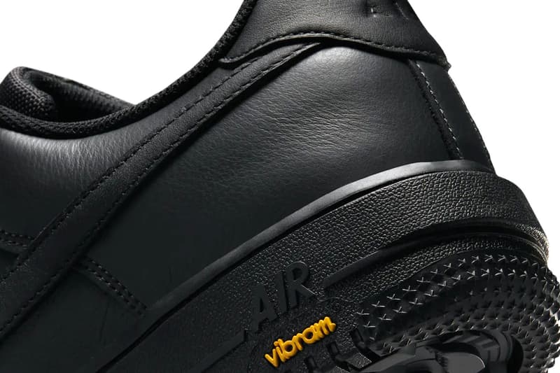 Official Look at the Vibram x Nike Air Force 1 Low GORE-TEX "Black" Off-Noir/Speed Yellow-Black HV5953-001