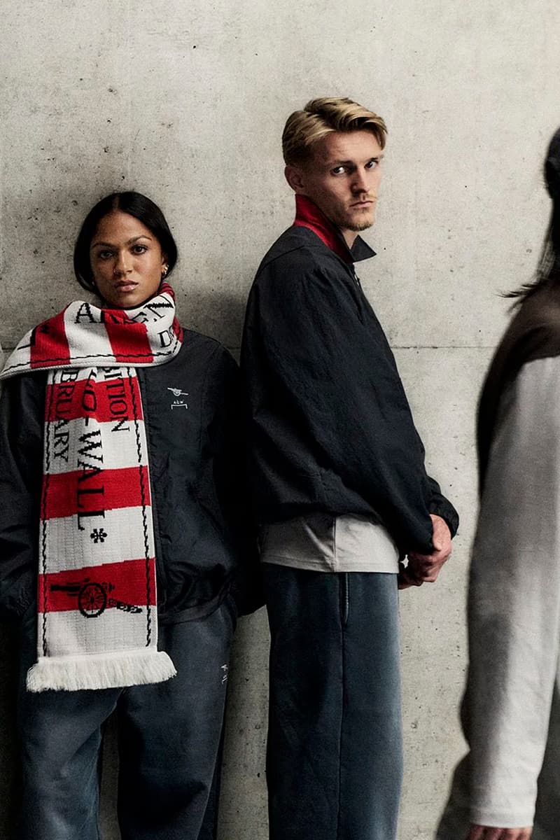 Arsenal and A-COLD-WALL Drop a Streetwear Collection Gunnersaurus Bukayo Saka, William Saliba, Declan Rice, Olivia Smith, Martin Ødegaard, Kyra Cooney-Cross and Taylor Hinds, Ethan Nwaneri, Katie McCabe