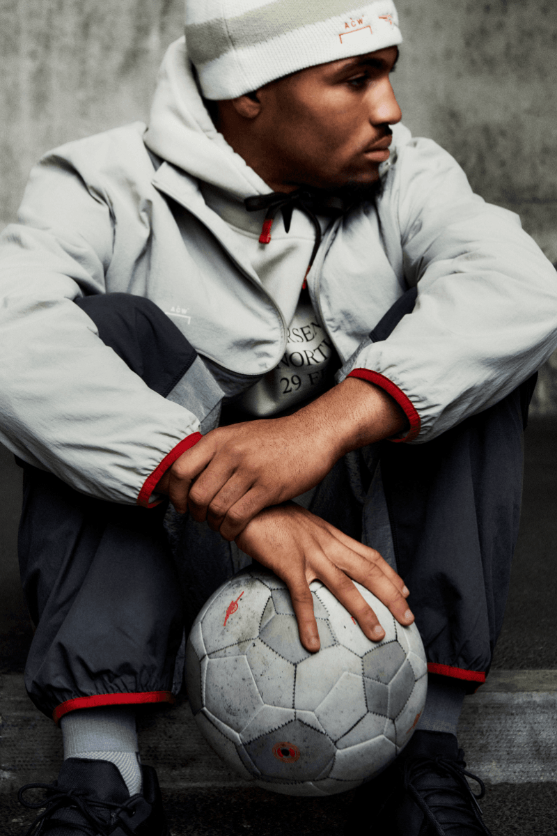 Arsenal and A-COLD-WALL Drop a Streetwear Collection Gunnersaurus Bukayo Saka, William Saliba, Declan Rice, Olivia Smith, Martin Ødegaard, Kyra Cooney-Cross and Taylor Hinds, Ethan Nwaneri, Katie McCabe