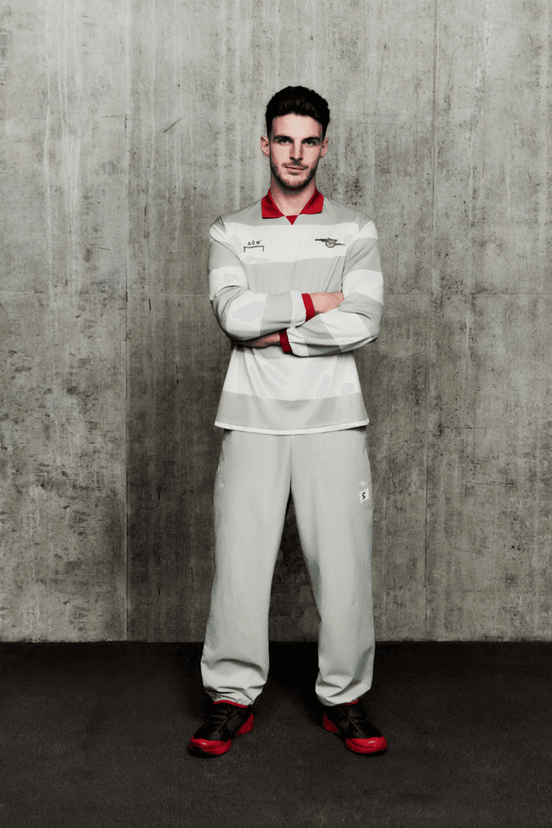 Arsenal and A-COLD-WALL Drop a Streetwear Collection Gunnersaurus Bukayo Saka, William Saliba, Declan Rice, Olivia Smith, Martin Ødegaard, Kyra Cooney-Cross and Taylor Hinds, Ethan Nwaneri, Katie McCabe