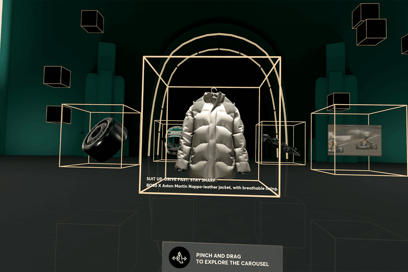 BOSS Aston Martin VR formula 1 Experience apple vision pro racing