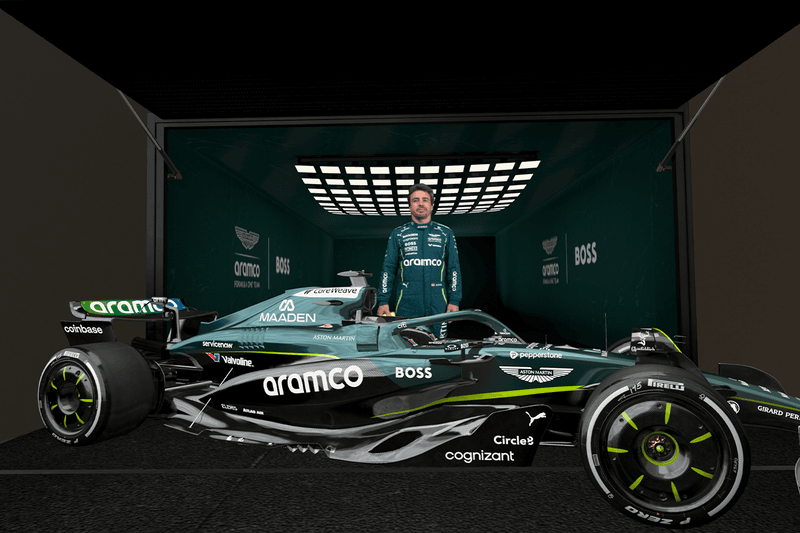 BOSS Aston Martin VR formula 1 Experience apple vision pro racing