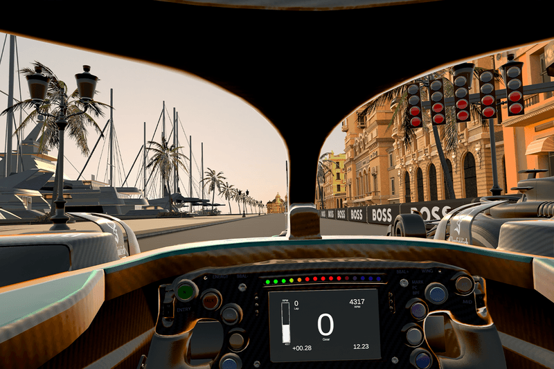 BOSS Aston Martin VR formula 1 Experience apple vision pro racing