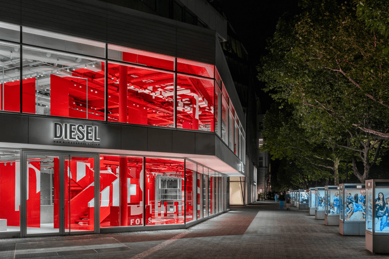 Diesel Opens an Immersive New Flagship in the Heart of Berlin Berlin's Kurfürstendamm Diesel community immersive retail, modular retail space