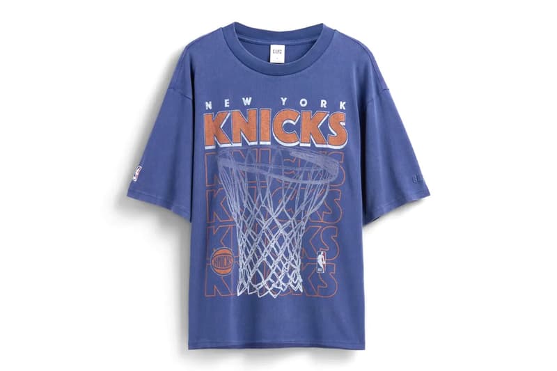 Gap and NBA Join Forces on New Collaboration Ahead of the Season collection release info boston celtics new york knicks los angeles lakers golden state warriors vintage inspired japan exclusive