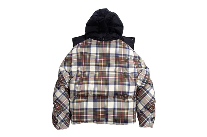 Moncler x JW Anderson Collection plaid puffer jacket multi striped puffer jacket blue white Release Info