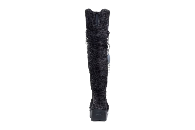 Crocs and T-Pain Show off Boots With the Fur Crocs Classic Unfurgettable Leopard Knee High Boot black 212387-0CU
