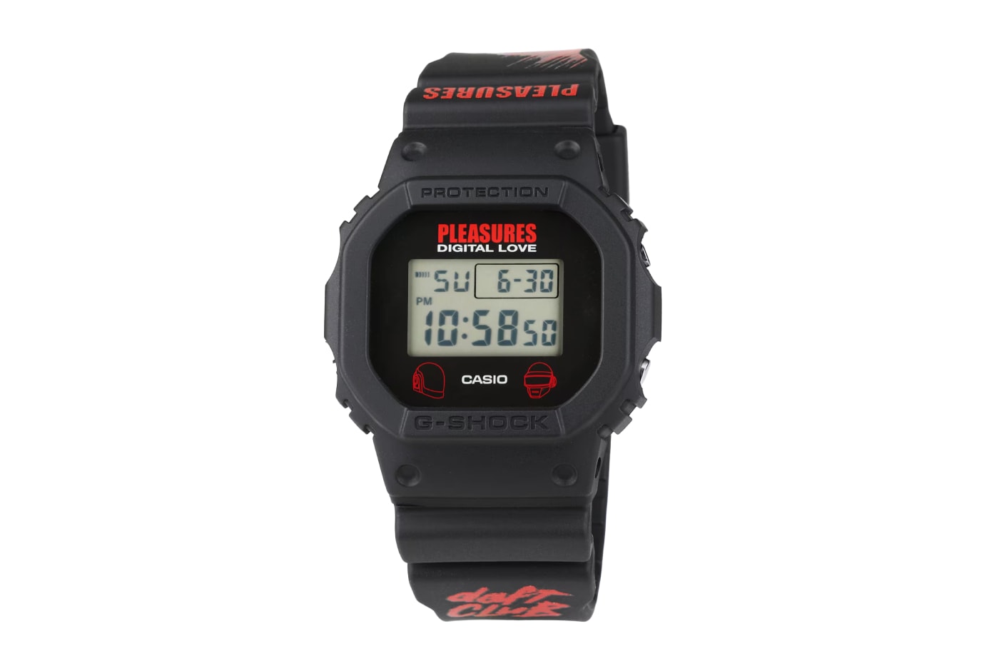 Daft Punk PLEASURES Casio G-SHOCK DW5600PDP-1 Watch Release info