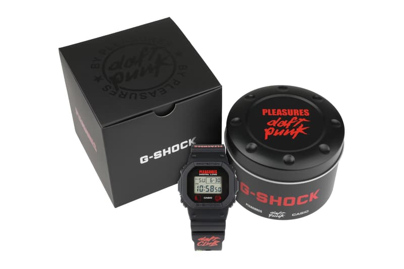 Daft Punk PLEASURES Casio G-SHOCK DW5600PDP-1 Watch Release info