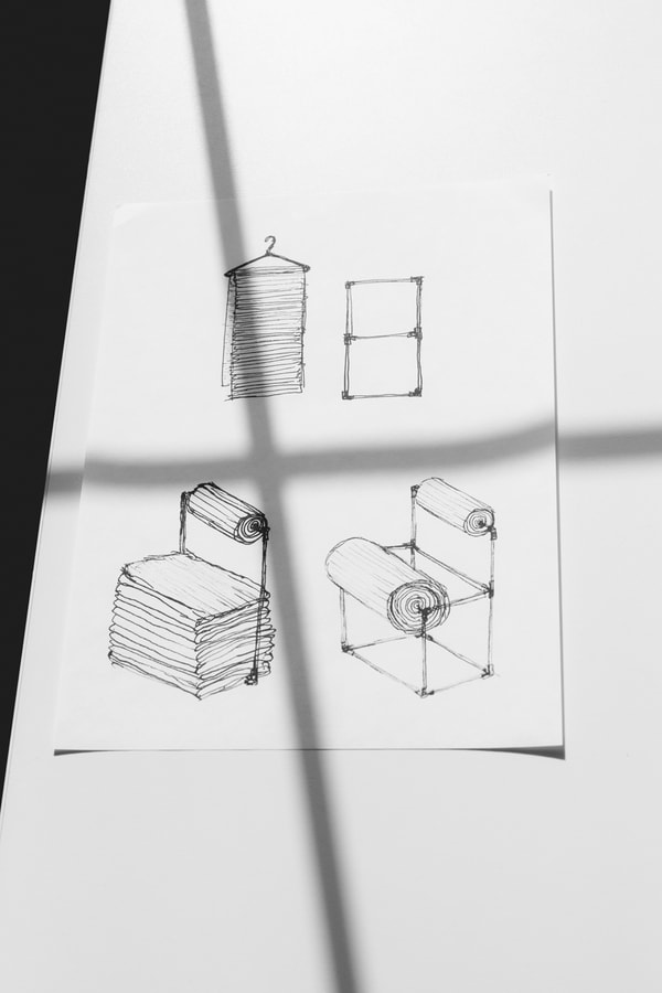 Caroline Chao x G-Star Raw Roll-Up Chair Design 