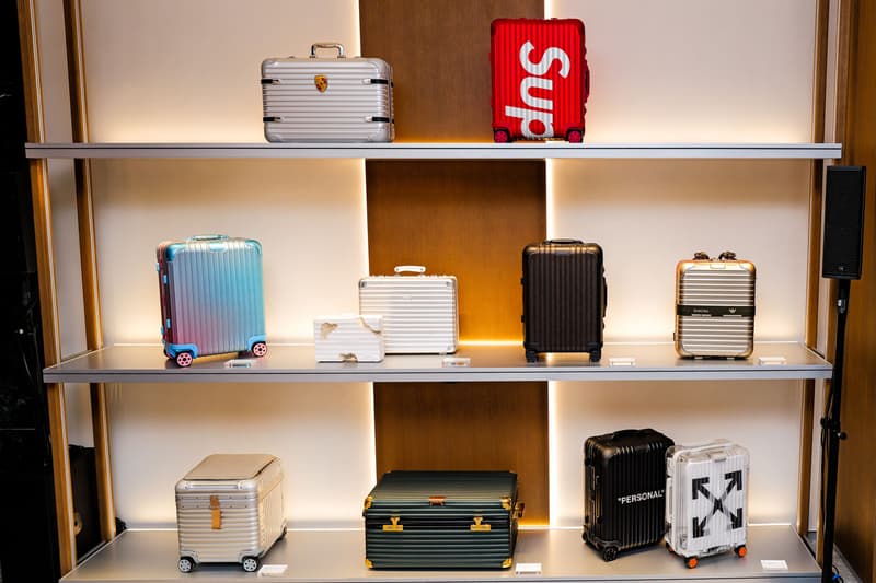 New York City Shows Up for RIMOWA's New Flagship Opening soho nyc  Spike Lee, Carmelo Anthony, Walton Goggins, Chloe Sevigny, Maggie Rogers, and Evan Mock collab supreme archival collections luggage 