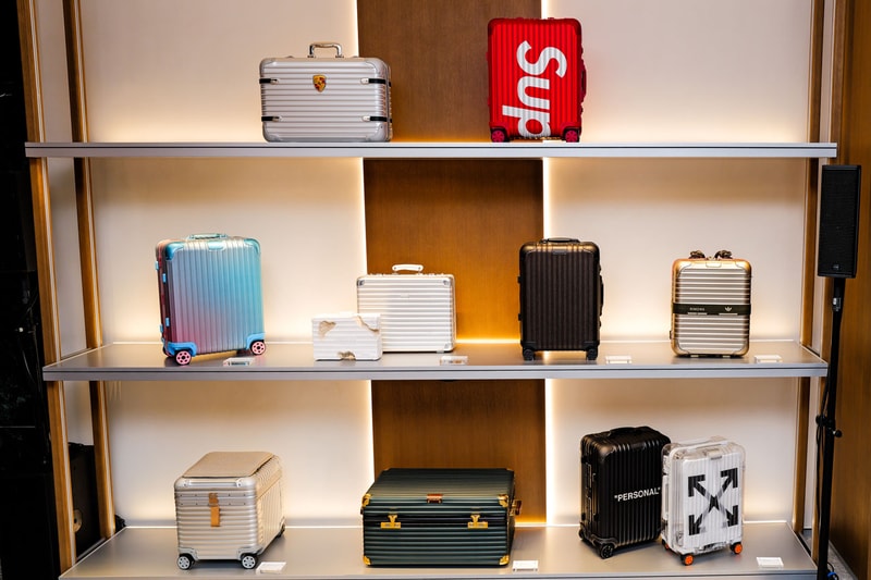New York City Shows Up for RIMOWA's New Flagship Opening soho nyc  Spike Lee, Carmelo Anthony, Walton Goggins, Chloe Sevigny, Maggie Rogers, and Evan Mock collab supreme archival collections luggage 