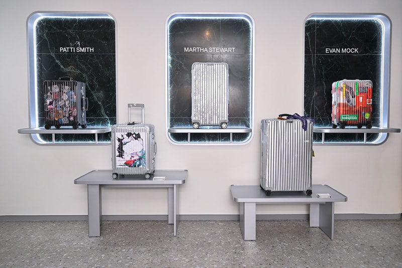 New York City Shows Up for RIMOWA's New Flagship Opening soho nyc  Spike Lee, Carmelo Anthony, Walton Goggins, Chloe Sevigny, Maggie Rogers, and Evan Mock collab supreme archival collections luggage 