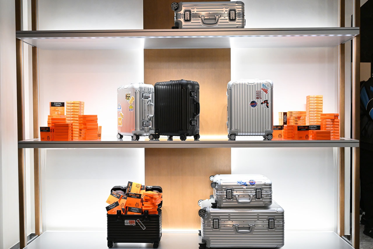 New York City Shows Up for RIMOWA's New Flagship Opening soho nyc  Spike Lee, Carmelo Anthony, Walton Goggins, Chloe Sevigny, Maggie Rogers, and Evan Mock collab supreme archival collections luggage 