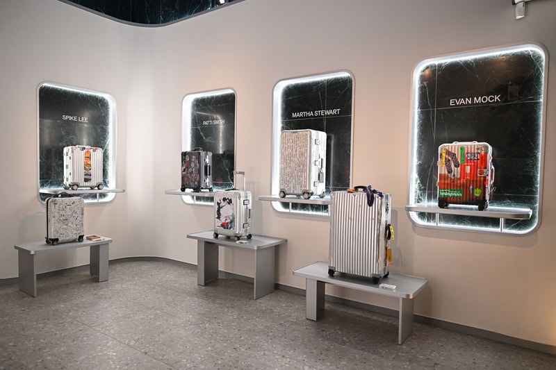 New York City Shows Up for RIMOWA's New Flagship Opening soho nyc  Spike Lee, Carmelo Anthony, Walton Goggins, Chloe Sevigny, Maggie Rogers, and Evan Mock collab supreme archival collections luggage 