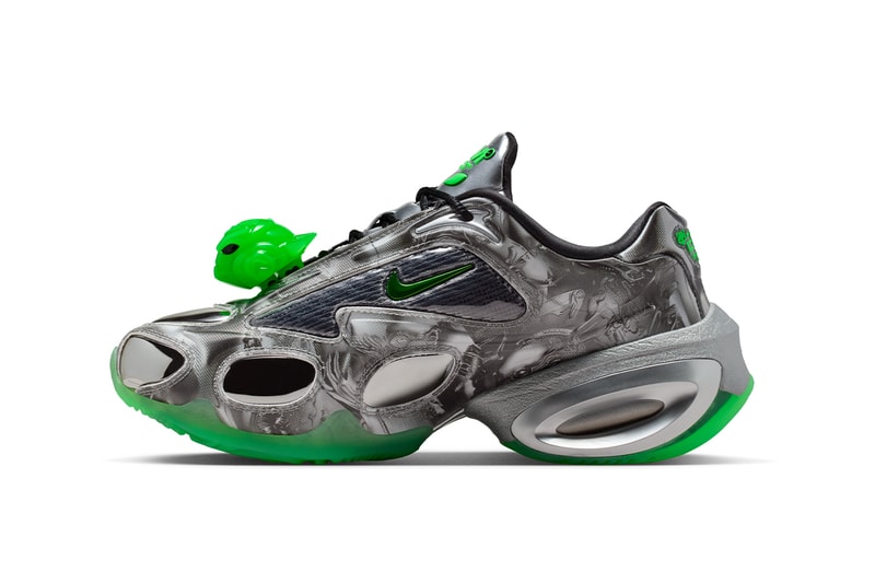 WINDOWSEN Teams up With Nike for Two Extraterrestrial-Inspired Air Max Muses collaboration shoes cyber futuristic lens shoes metaverse