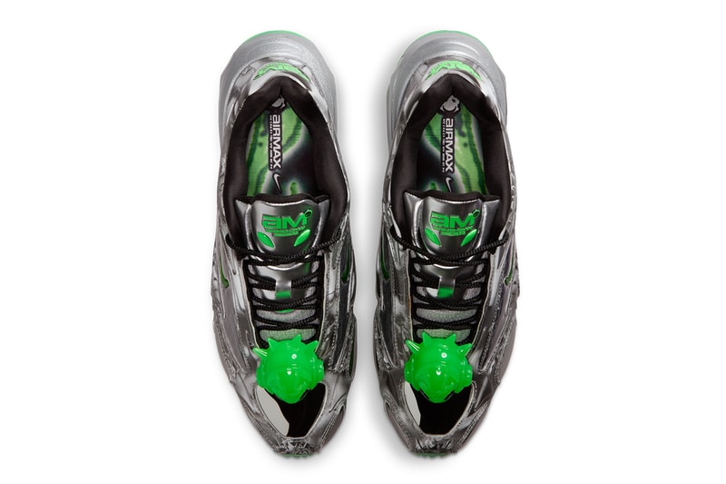 WINDOWSEN Teams up With Nike for Two Extraterrestrial-Inspired Air Max Muses collaboration shoes cyber futuristic lens shoes metaverse
