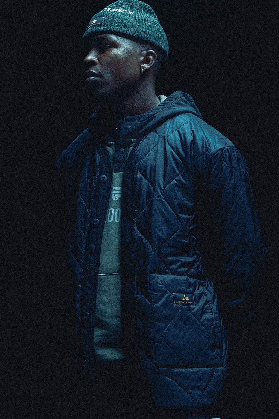 Drake's OVO and Alpha Industries Unveil Collaborative Collection october's very own drake hoodie bombe jacket