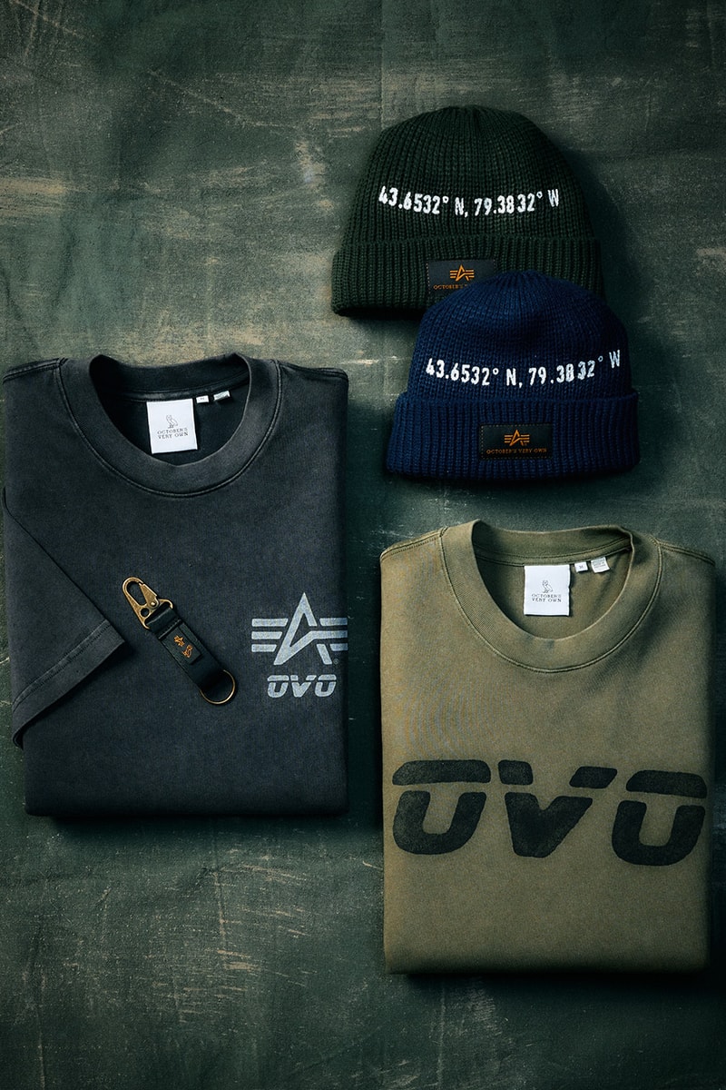 Drake's OVO and Alpha Industries Unveil Collaborative Collection october's very own drake hoodie bombe jacket