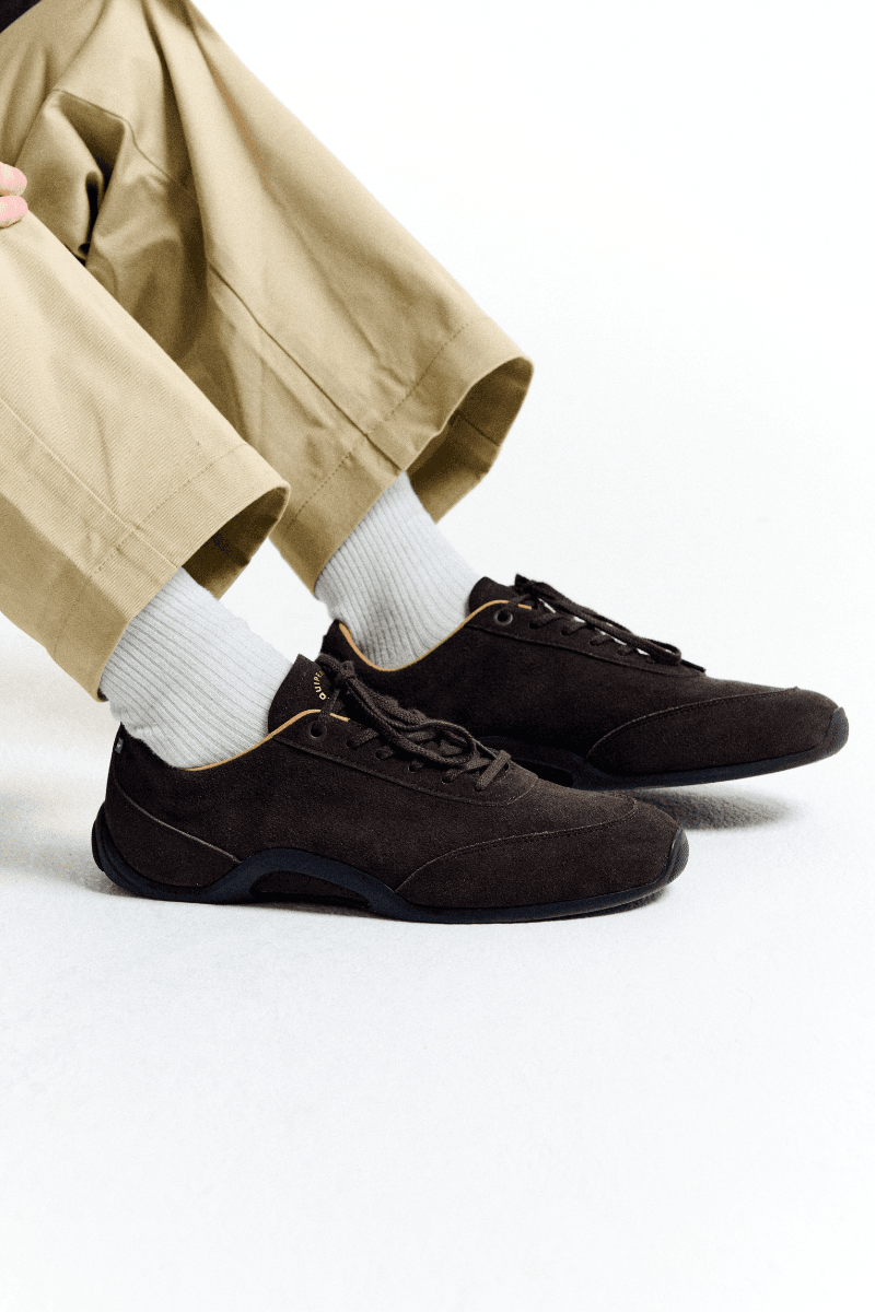 Équipement de Vie Is Reimagining the Boat Shoe for the City for AW25 AW25 “Onshore” campaign Sailing Shoes Deck Shoes Anti-Slip Compound sole, Winch Button heel pad, innovative contour patterning, and integrated drainage channels for enhanced water displacement