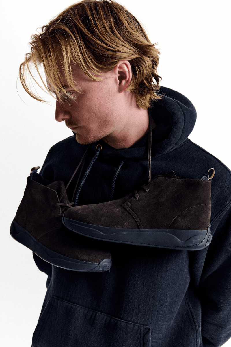 Équipement de Vie Is Reimagining the Boat Shoe for the City for AW25 AW25 “Onshore” campaign Sailing Shoes Deck Shoes Anti-Slip Compound sole, Winch Button heel pad, innovative contour patterning, and integrated drainage channels for enhanced water displacement